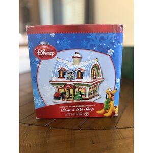 Disney Department 56 Mickey's Merry Christmas Village - Pluto's Pet Shop